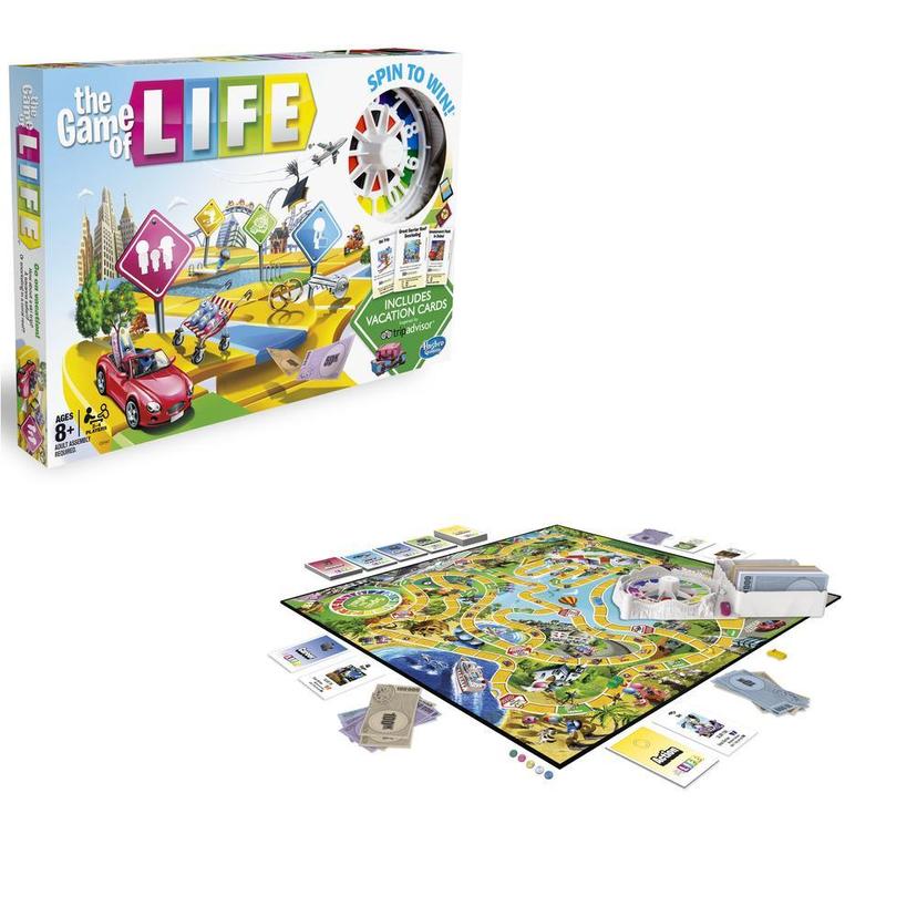 The Game of Life Game, Family Board Game, For Ages 8+, Pegs Come