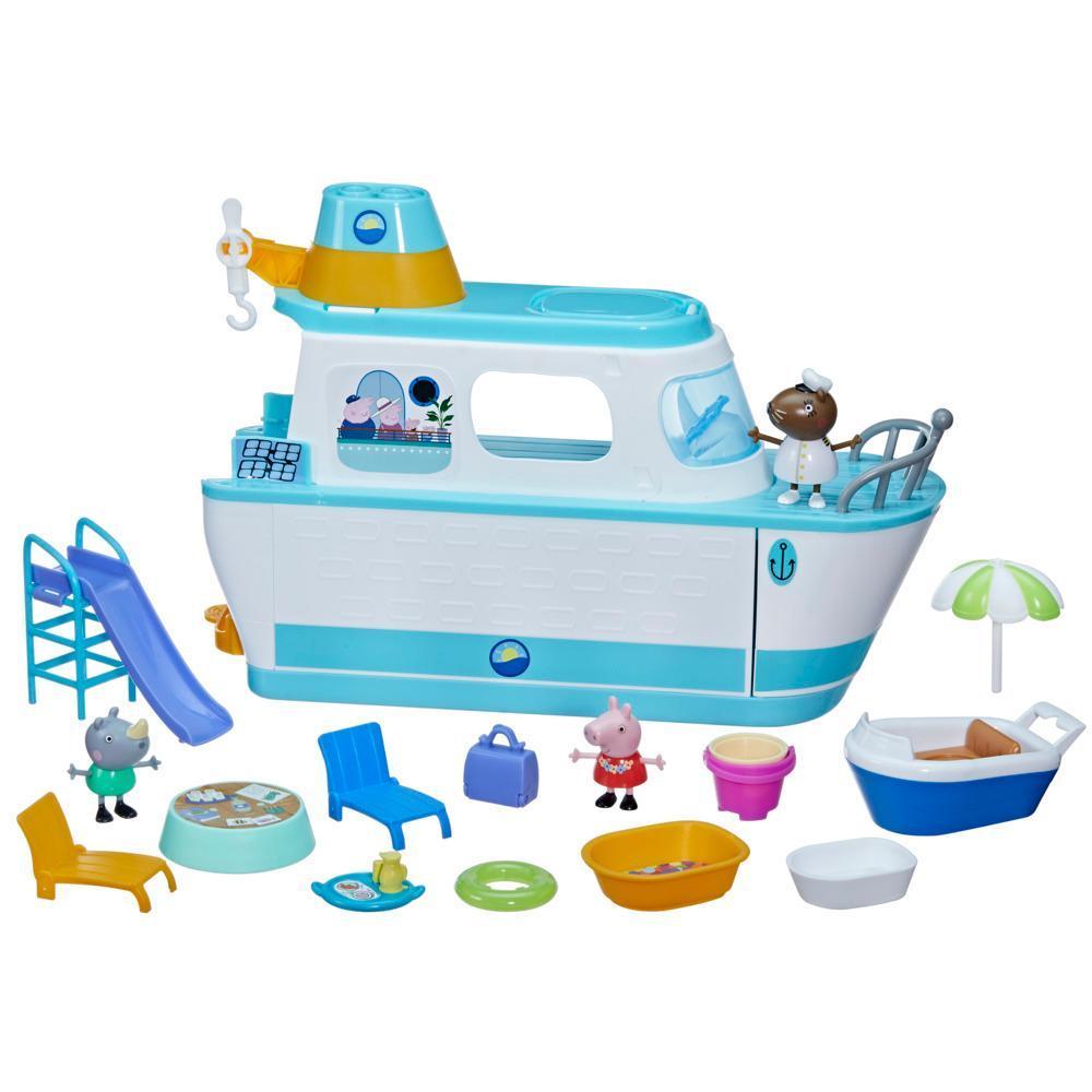 Peppa Pig’s Cruise Ship, Peppa Pig Playset with 17 Pieces, Preschool Toys, Ages 3+ product thumbnail 1