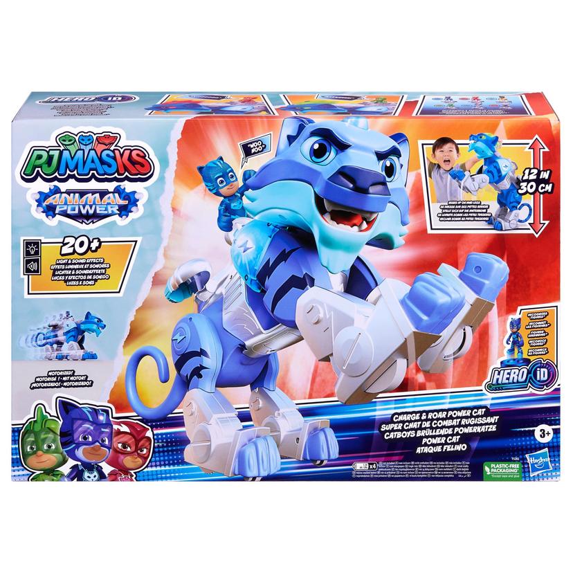 PJ Masks Animal Power Charge and Roar Power Cat Preschool Toy, Motorized Toy with 20+ Lights and Sounds, 3 Years and Up product image 1