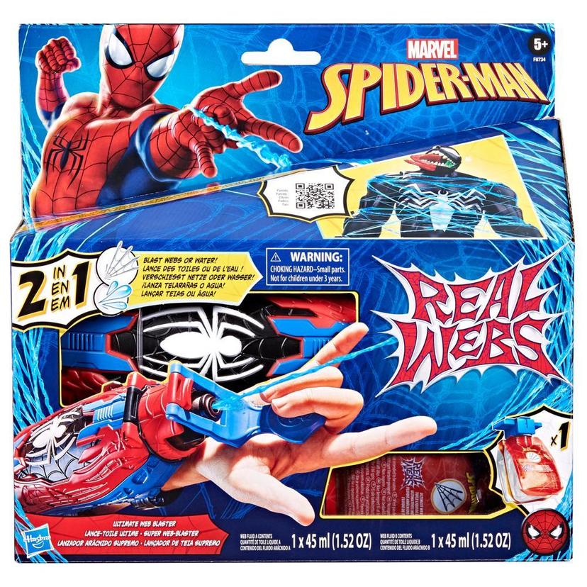 Marvel Spider-Man Real Webs Ultimate Web Blaster, 2-in-1 Blaster, Role Play Toy, Spider-Man Costume product image 1