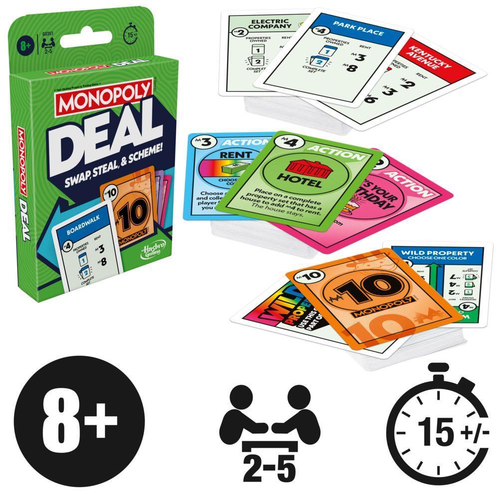 Monopoly Deal Card Game, Quick-Playing Family Card Game for 2-5 Players, Ages 8+ product thumbnail 1