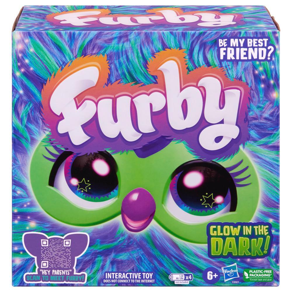 Furby Glow in the Dark Galaxy Edition Plush, Voice Activated, Interactive Toys, Ages 6+ product image 1