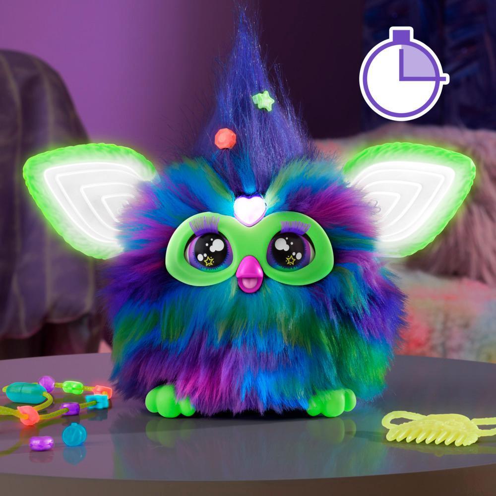 Furby Glow in the Dark Galaxy Edition Plush, Voice Activated, Interactive Toys, Ages 6+ product image 1