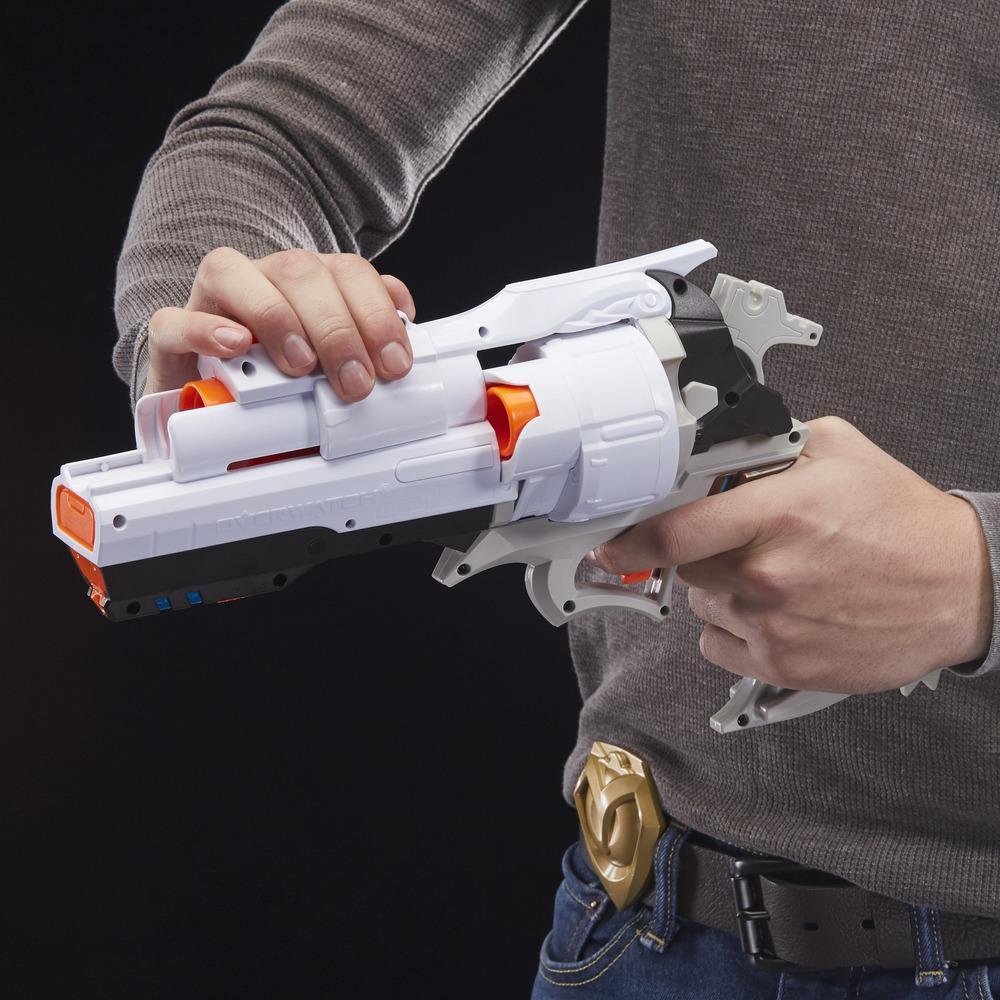 Overwatch McCree Nerf Rival Blaster with Die Cast Badge and 6 Overwatch Nerf Rival Rounds product image 1