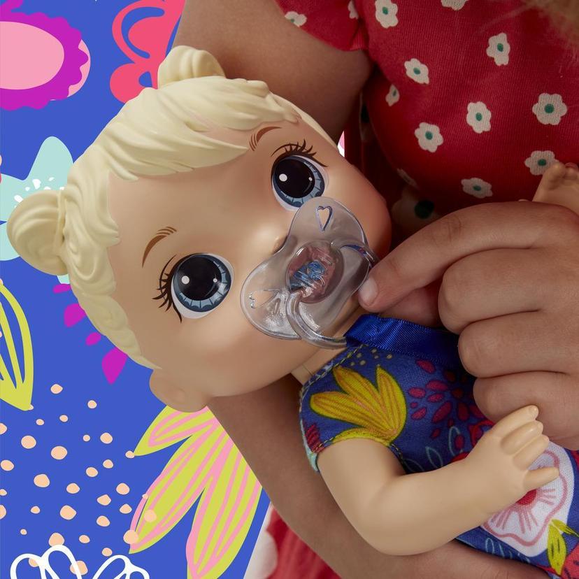 Baby Alive Baby Lil Sounds: Interactive Baby Doll for Girls and Boys Ages 3 and Up, Makes 10 Sound Effects, including Giggles, Cries, Baby Doll with Pacifier product image 1