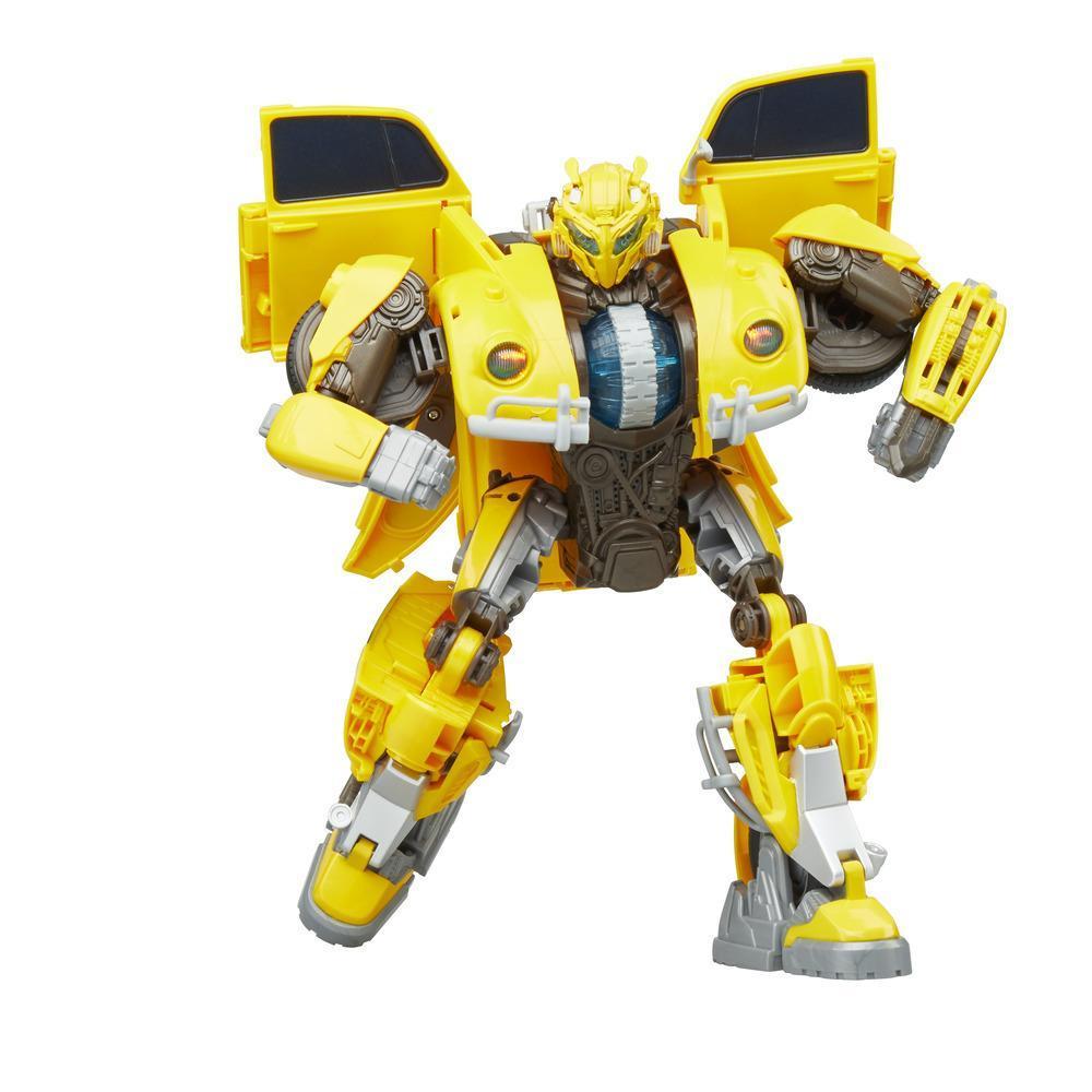 Transformers: Bumblebee Movie Toys, Power Charge Bumblebee Action Figure - Lights and Sounds, 10.5-inch product thumbnail 1