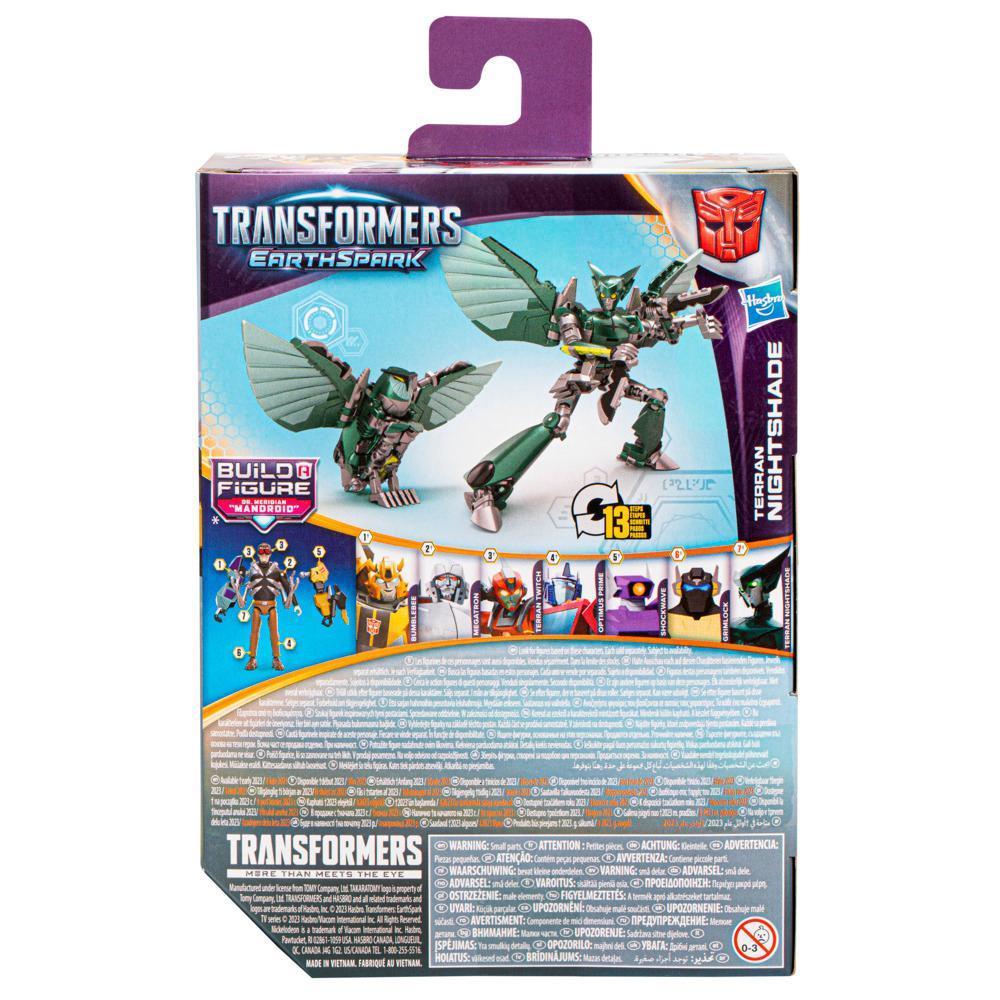 Transformers Toys EarthSpark Deluxe Class Terran Nightshade Action Figure product thumbnail 1