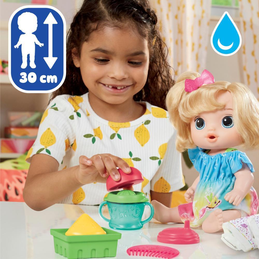 Baby Alive Fruity Sips Doll, Apple, Pretend Juicer Baby Doll Set, Kids 3 and Up, Blonde Hair product thumbnail 1
