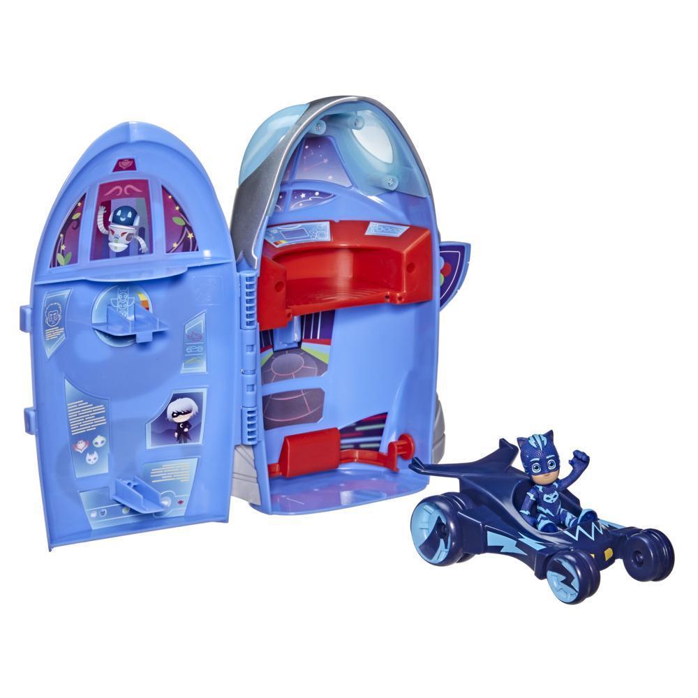 PJ Masks 2-in-1 HQ Playset, Headquarters and Rocket Preschool Toy with Action Figure and Vehicle for Kids Ages 3 and Up product thumbnail 1