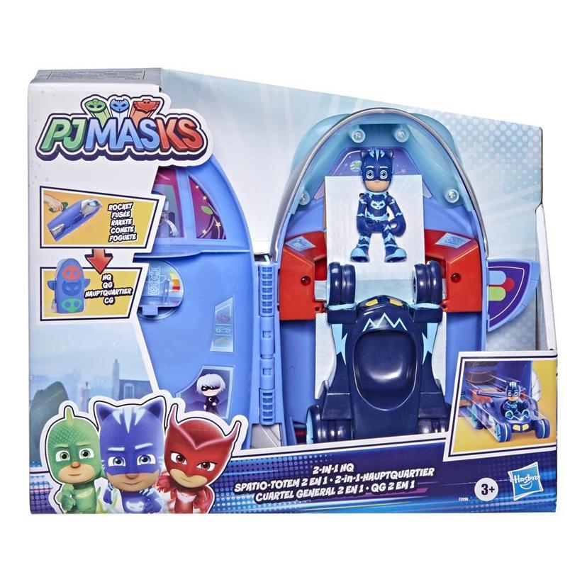 PJ Masks 2-in-1 HQ Playset, Headquarters and Rocket Preschool Toy with Action Figure and Vehicle for Kids Ages 3 and Up product image 1