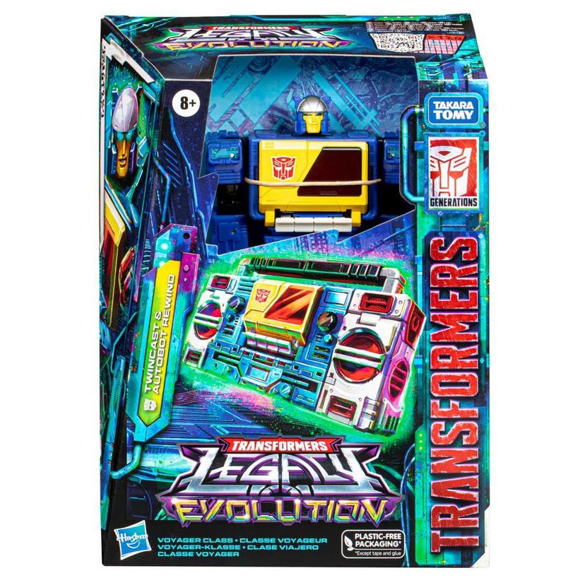 Transformers Legacy Evolution Voyager Twincast and Autobot Rewind Converting Action Figures (7”) product image 1