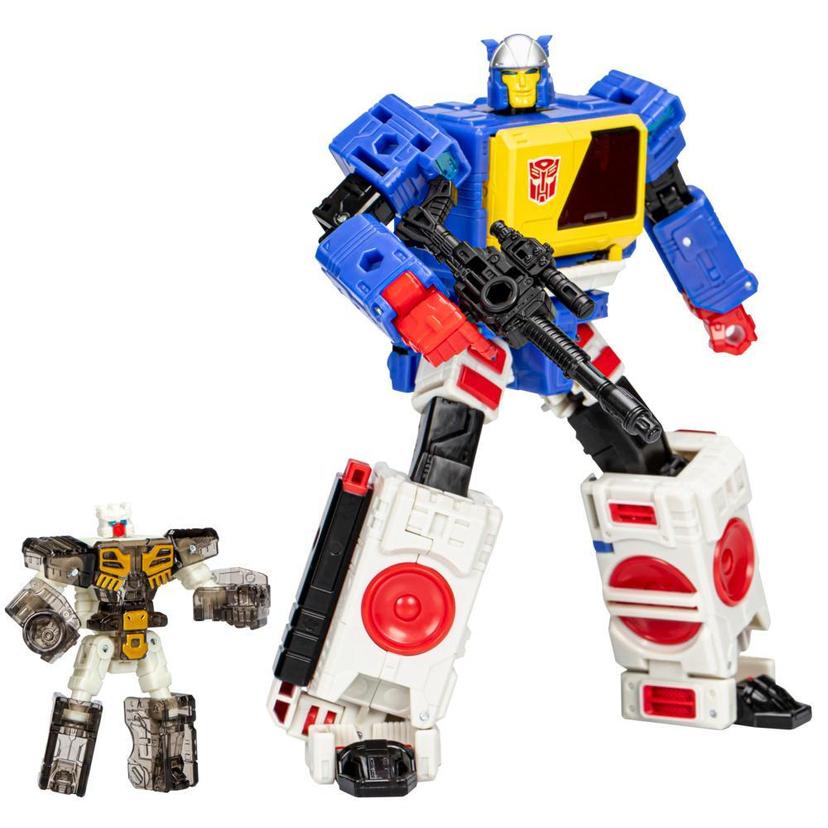 Transformers Legacy Evolution Voyager Twincast and Autobot Rewind Converting Action Figures (7”) product image 1