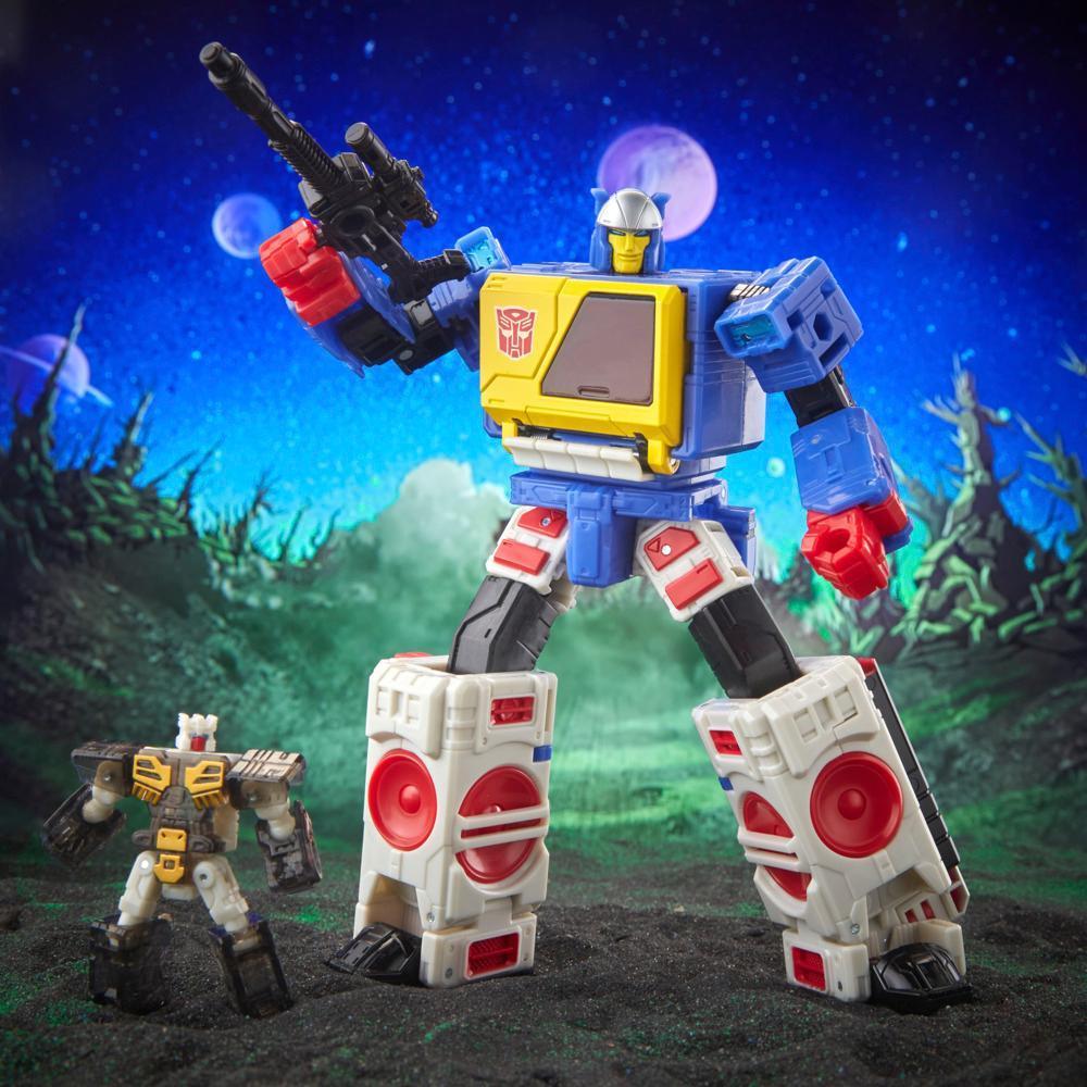 Transformers Legacy Evolution Voyager Twincast and Autobot Rewind Converting Action Figures (7”) product thumbnail 1