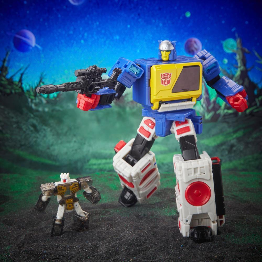 Transformers Legacy Evolution Voyager Twincast and Autobot Rewind Converting Action Figures (7”) product thumbnail 1