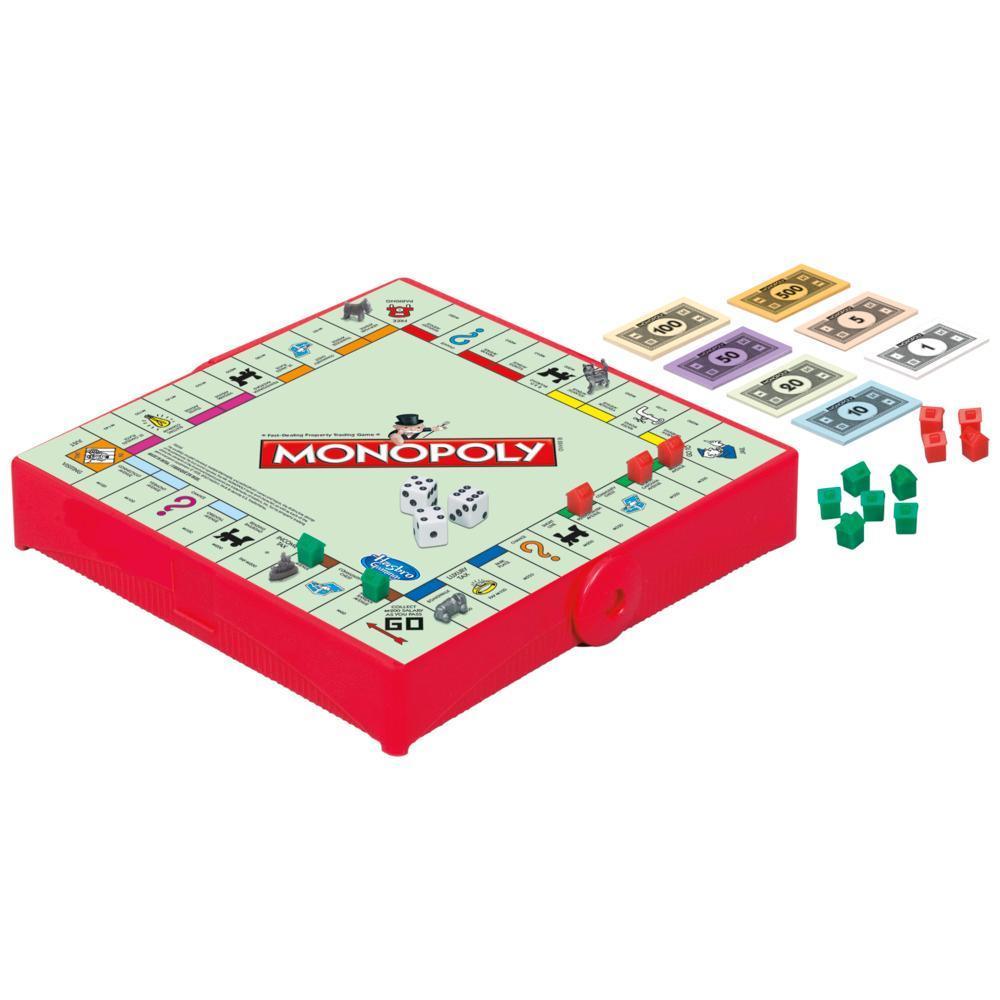 Monopoly Grab and Go Game for Ages 8 and Up, Travel Game for 2-4 Players product thumbnail 1