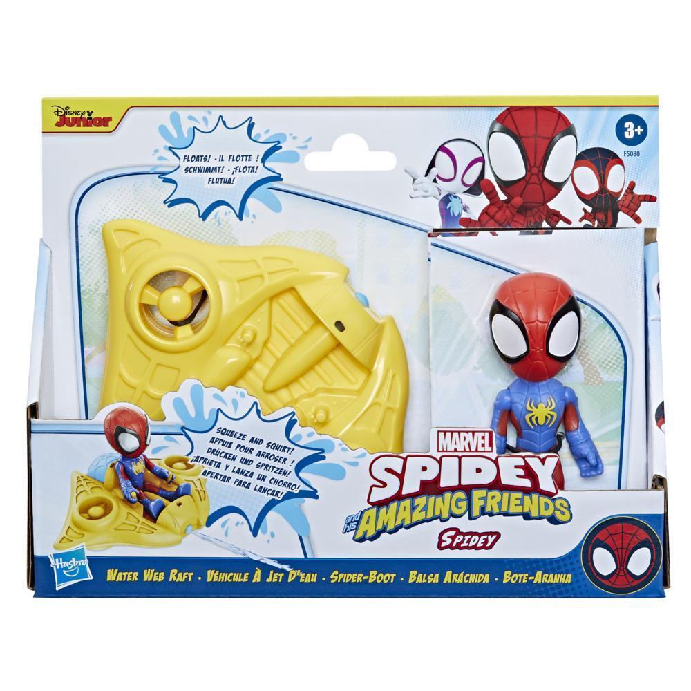 Marvel Spidey and His Amazing Friends Spidey Water Web Raft, Preschool Water Toy with Action Figure for Ages 3 and Up product thumbnail 1