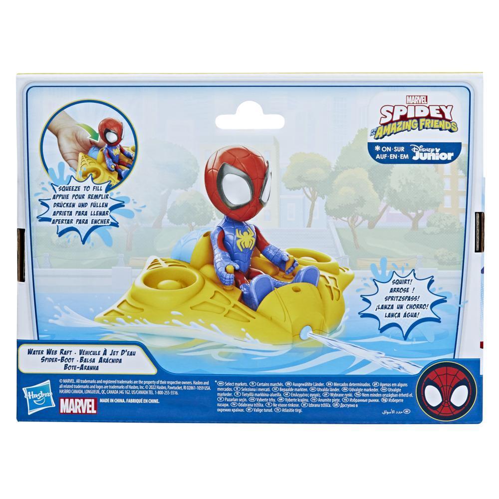 Marvel Spidey and His Amazing Friends Spidey Water Web Raft, Preschool Water Toy with Action Figure for Ages 3 and Up product thumbnail 1