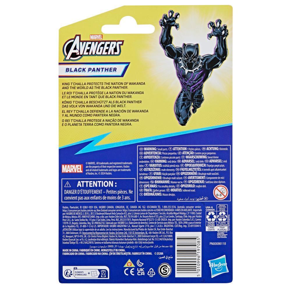 Marvel Avengers Epic Hero Series Black Panther 4" Action Figure fo Kids 4+ product thumbnail 1