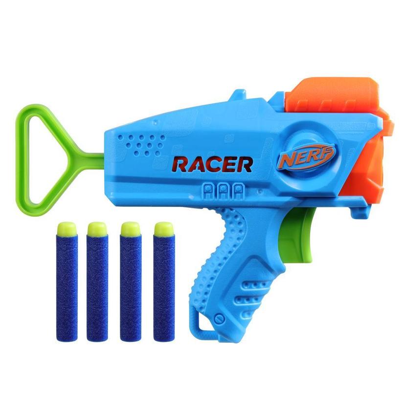 Nerf Elite Junior Racer Easy Play Dart Blaster with 4 Nerf Elite Darts, Nerf Blaster Outdoor Toys product image 1