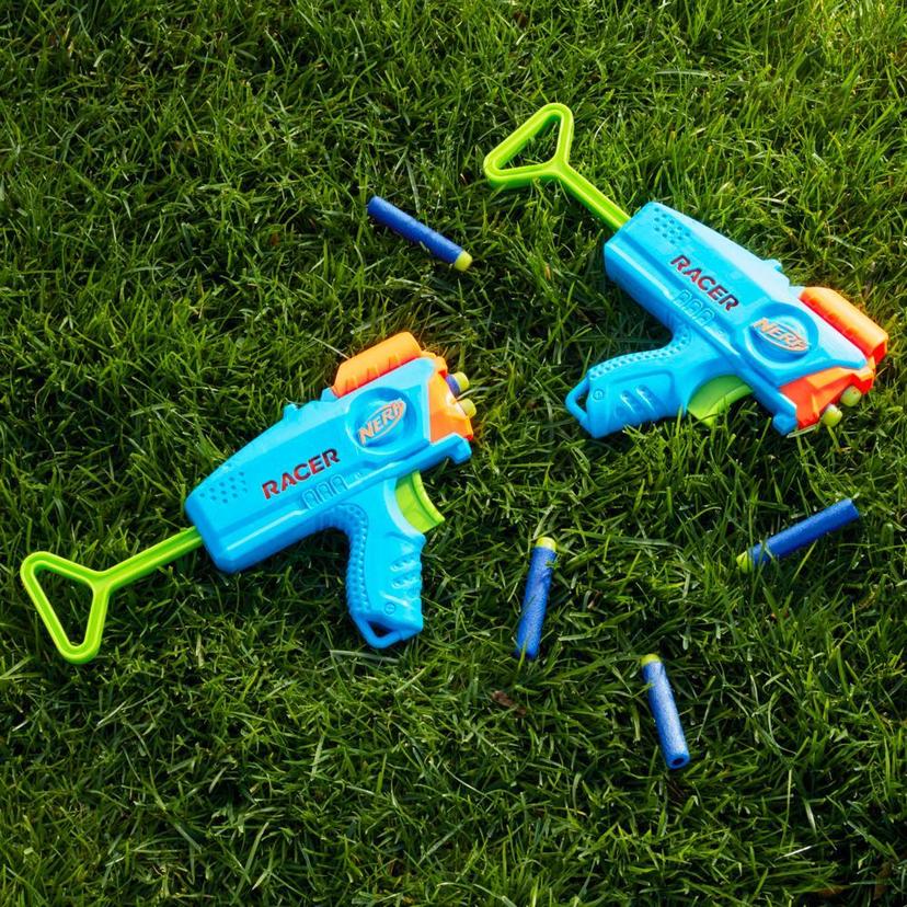 Nerf Elite Junior Racer Easy Play Dart Blaster with 4 Nerf Elite Darts, Nerf Blaster Outdoor Toys product image 1