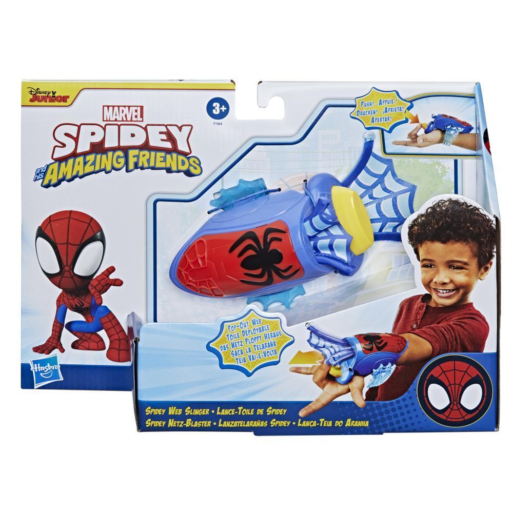 Marvel Spidey and His Amazing Friends Spidey Web Slinger, Wrist-Mounted Toy, Fabric Web Extends and Retracts, Kids Ages 3 And Up product thumbnail 1