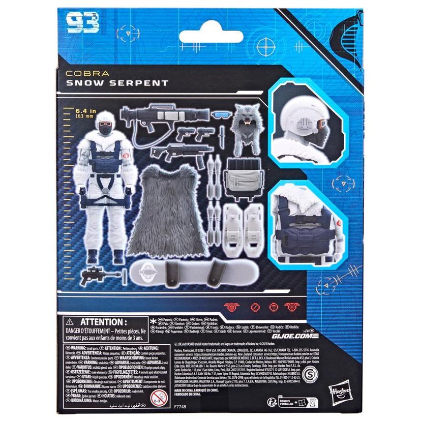G.I. Joe Classified Series Snow Serpent, Deluxe Collectible G.I. Joe Action Figures (6"), 93 product image 1