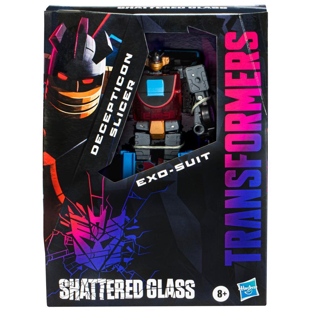 Transformers Generations Shattered Glass Collection Decepticon Slicer with Exo-Suit & IDW’s Shattered Glass— Slicer (Exclusive Hasbro Pulse Variant Cover) product thumbnail 1