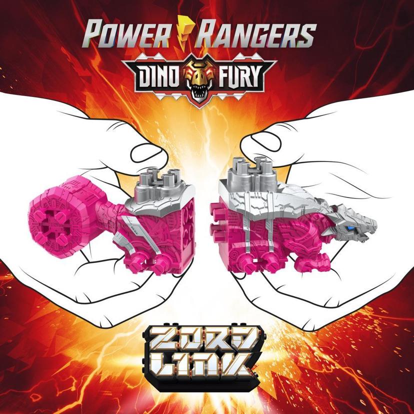 Power Rangers Dino Fury Ankylo Hammer and Tiger Claw Zord Toys For Kids Ages 4 and Up Zord Link Custom Build System product image 1