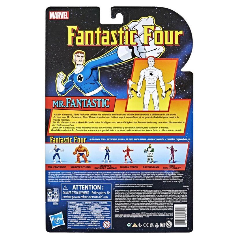 Hasbro Marvel Legends Series Retro Fantastic Four Mr. Fantastic 6-inch Action Figure Toy, Includes 5 Accessories product image 1