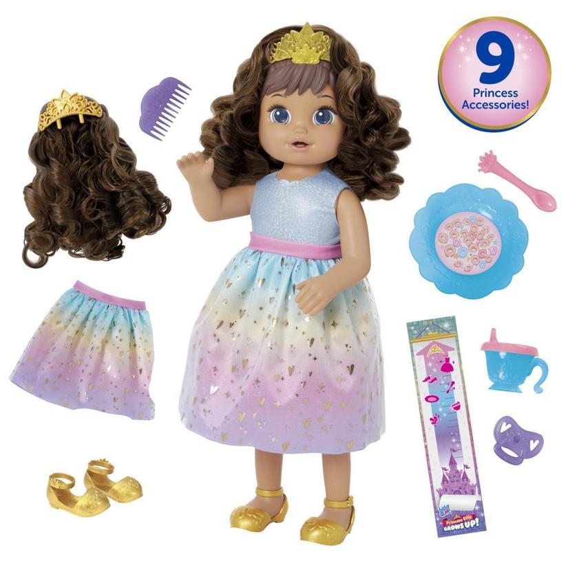 Baby Alive Princess Ellie Grows Up! Doll, 18-Inch Growing Talking Baby Doll Toy for Kids Ages 3 and Up, Brown Hair product image 1