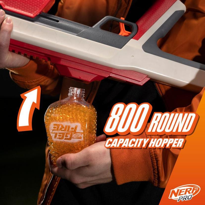 Nerf Pro Gelfire Raid Blaster, Fire 5 Rounds At Once, 10,000 Gelfire Rounds, 800 Round Hopper, Eyewear product image 1