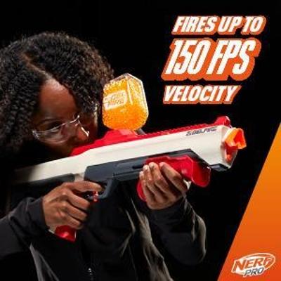 Nerf Pro Gelfire Raid Blaster, Fire 5 Rounds At Once, 10,000 Gelfire Rounds, 800 Round Hopper, Eyewear product thumbnail 1