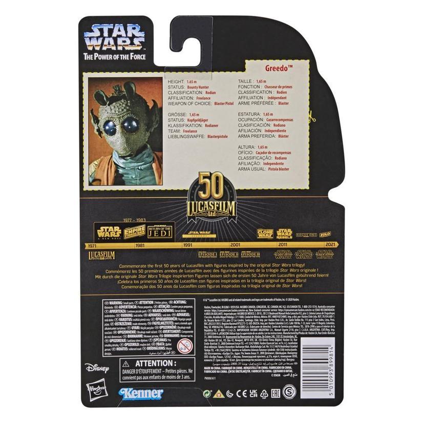 Star Wars The Black Series Greedo 6-Inch-Scale Lucasfilm 50th Anniversary Star Wars The Power of the Force Action Figure product image 1