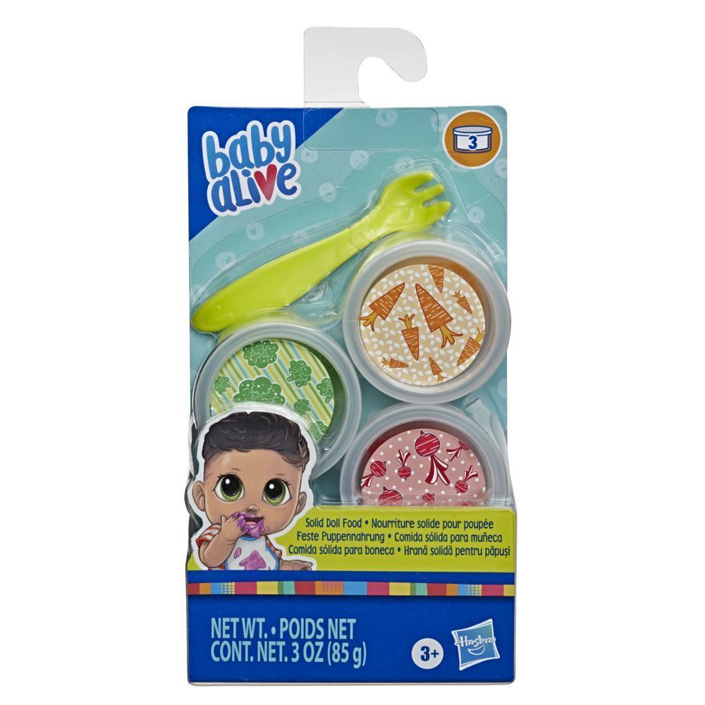 Baby Alive Solid Doll Food Refill, Includes 3 Doll Foods, 1 Fork, Toy Accessories for Kids Ages 3 Years Old and Up product thumbnail 1