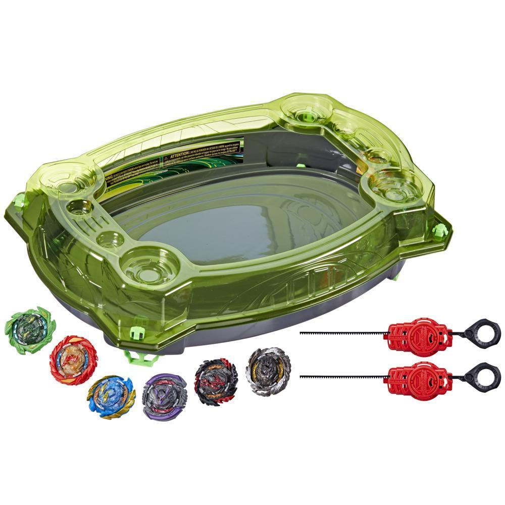 Beyblade Burst QuadDrive Collision Nebula Battle Set Game -- Beystadium, 2 Toy Tops and 2 Launchers for Ages 8 and Up product thumbnail 1