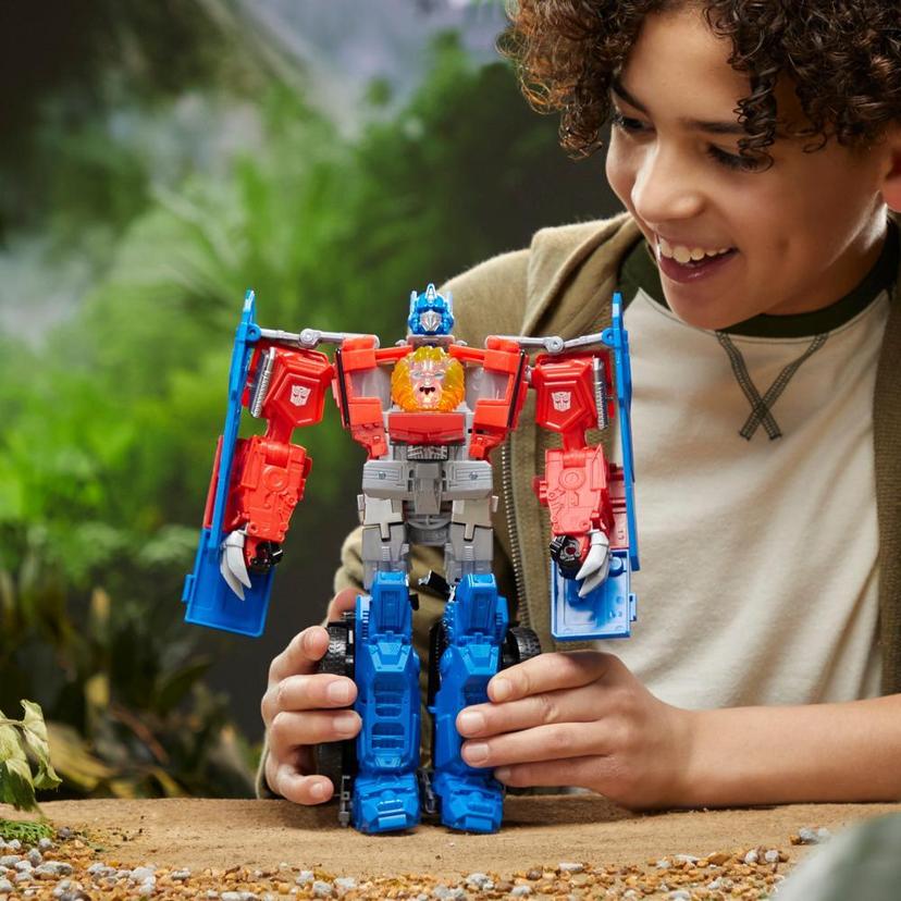 Transformers Toys Transformers: Rise of the Beasts Movie, Beast-Mode Optimus Prime Action Figure, Ages 6 and up, 10-inch product image 1