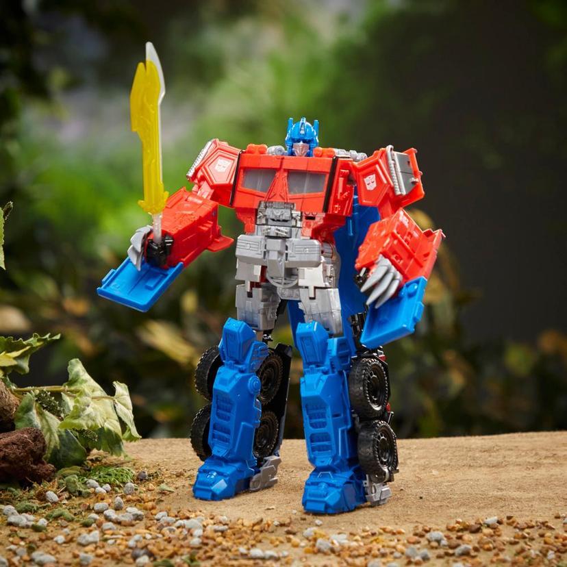 Transformers Toys Transformers: Rise of the Beasts Movie, Beast-Mode Optimus Prime Action Figure, Ages 6 and up, 10-inch product image 1