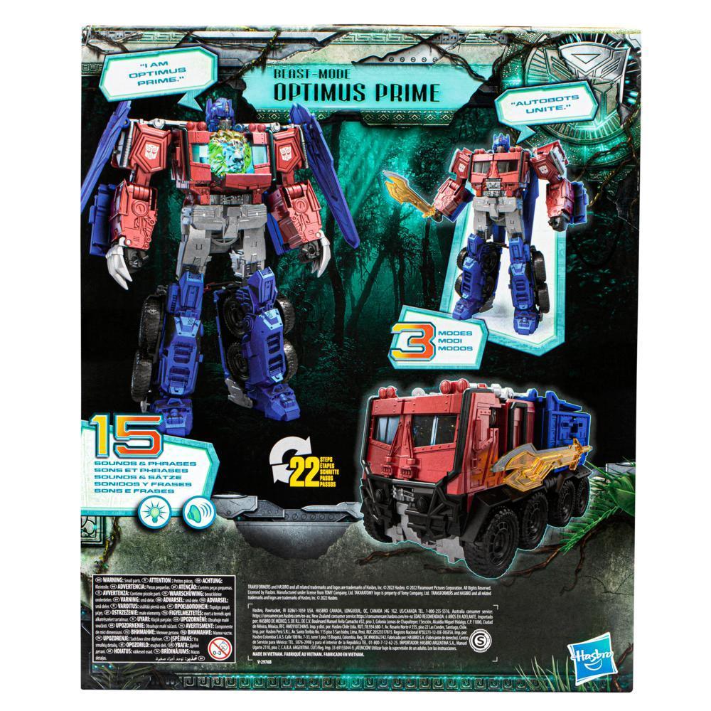 Transformers Toys Transformers: Rise of the Beasts Movie, Beast-Mode Optimus Prime Action Figure, Ages 6 and up, 10-inch product thumbnail 1