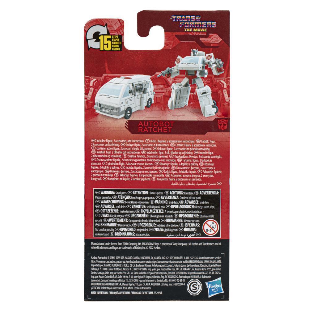 Transformers Studio Series Core Class The Transformers: The Movie Autobot Ratchet Figure, Ages 8 and Up, 3.5-inch product thumbnail 1