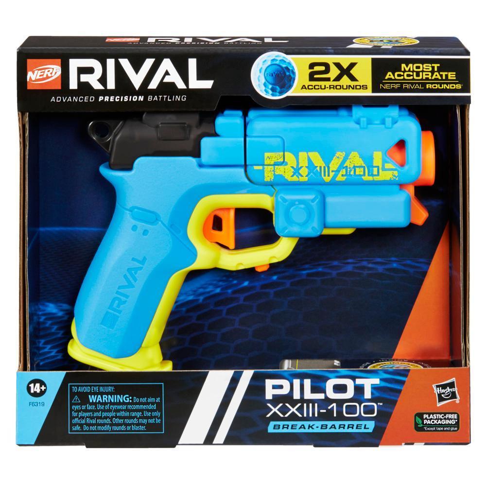 Nerf Rival Pilot XXIII-100 Blaster, 2 Nerf Rival Accu-Rounds, Break-Barrel Load, T-Bar product thumbnail 1