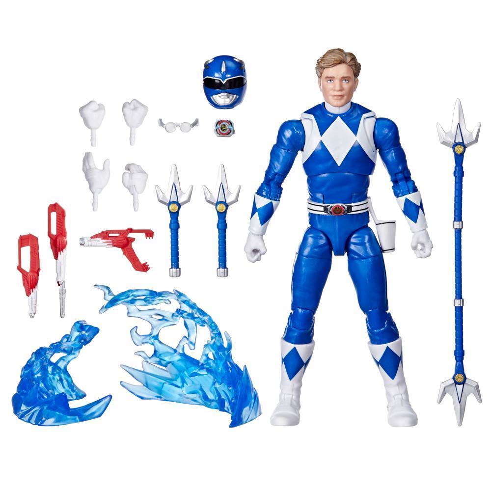 Power Rangers Lightning Collection Remastered Mighty Morphin Blue Ranger 6-Inch Action Figure product image 1