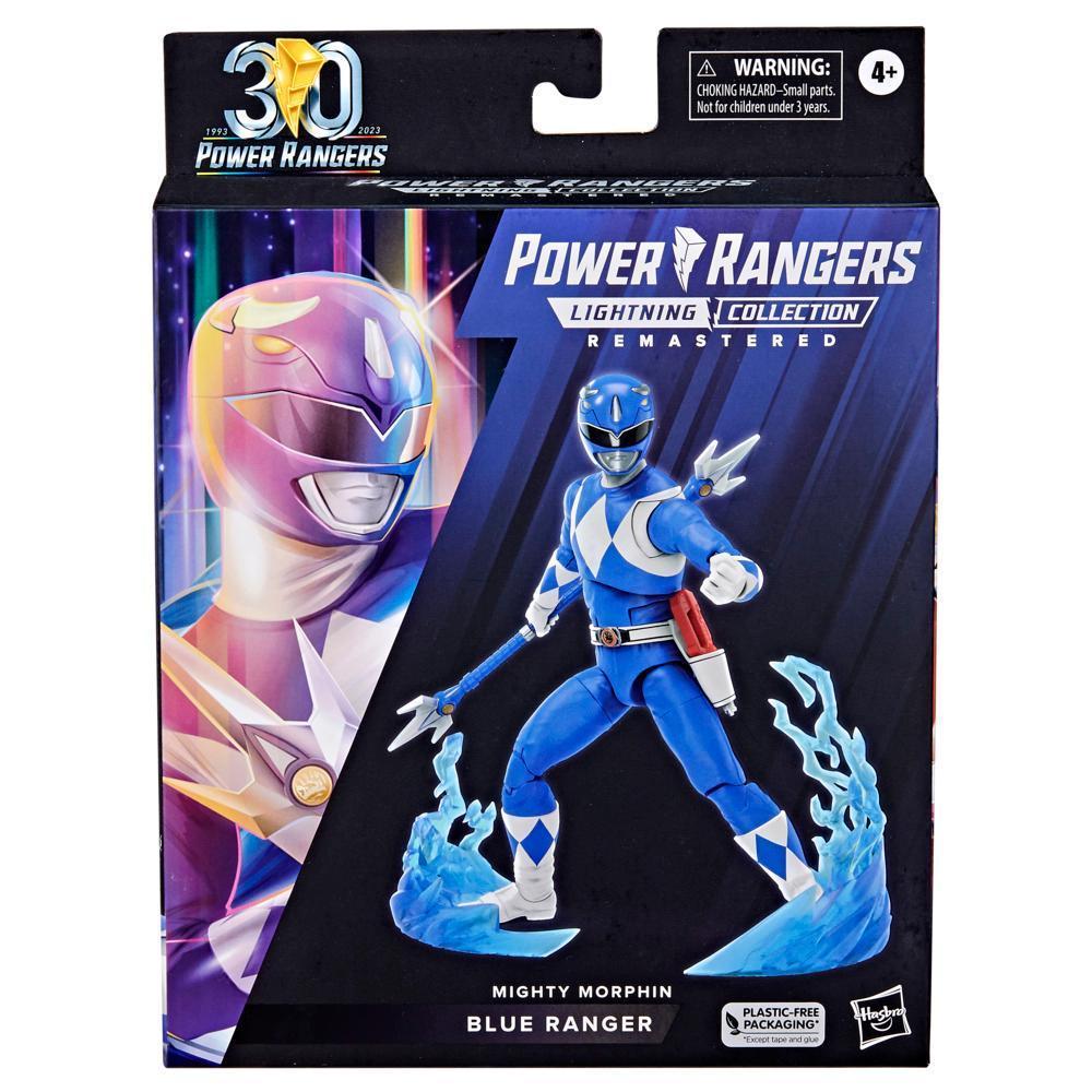 Power Rangers Lightning Collection Remastered Mighty Morphin Blue Ranger 6-Inch Action Figure product image 1