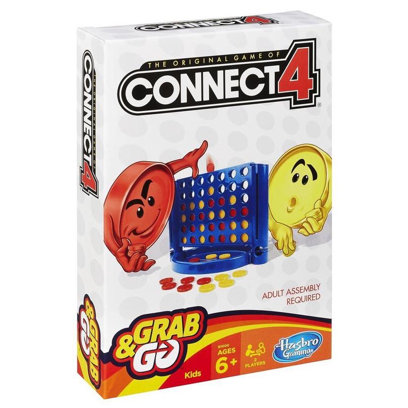 Connect 4 Classic Grid Board Game, 4 in a Row Game for Kids, 2