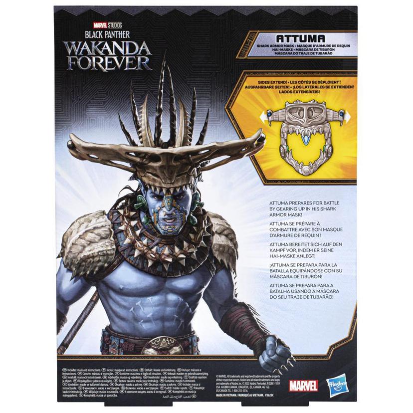 Marvel Studios' Black Panther: Wakanda Forever Attuma Shark Armor Mask Role Play Toy with Extendable Sides, For Kids Ages 5 and Up product image 1