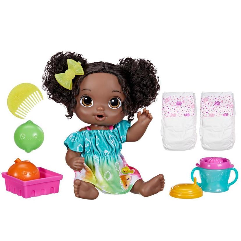 Baby Alive Fruity Sips Doll, Lime, Pretend Juicer Baby Doll Set, Kids 3 and  Up, Black Hair - Baby Alive