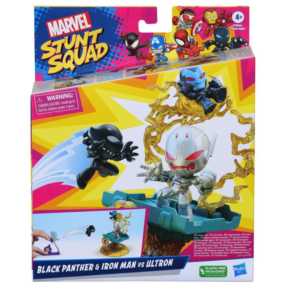 Marvel Stunt Squad Villain Knockdown Playset with 3 Action Figures (1.5”) product thumbnail 1