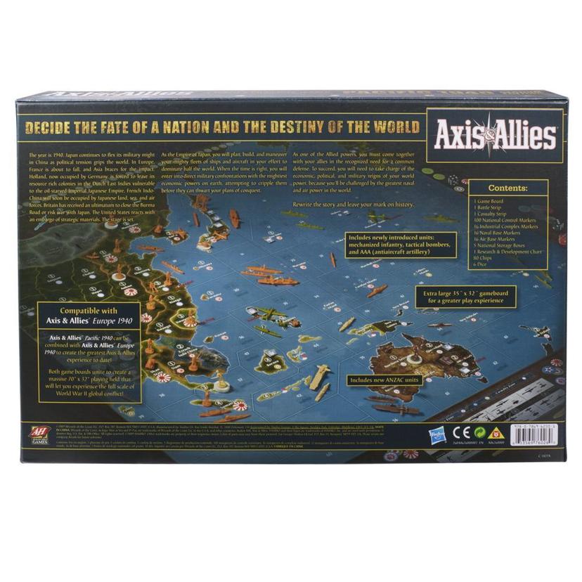 Avalon Hill Axis & Allies Pacific 1940 Second Edition WWII Strategy Board  Game, Ages 12 and Up, 2-4 Players - Avalon Hill