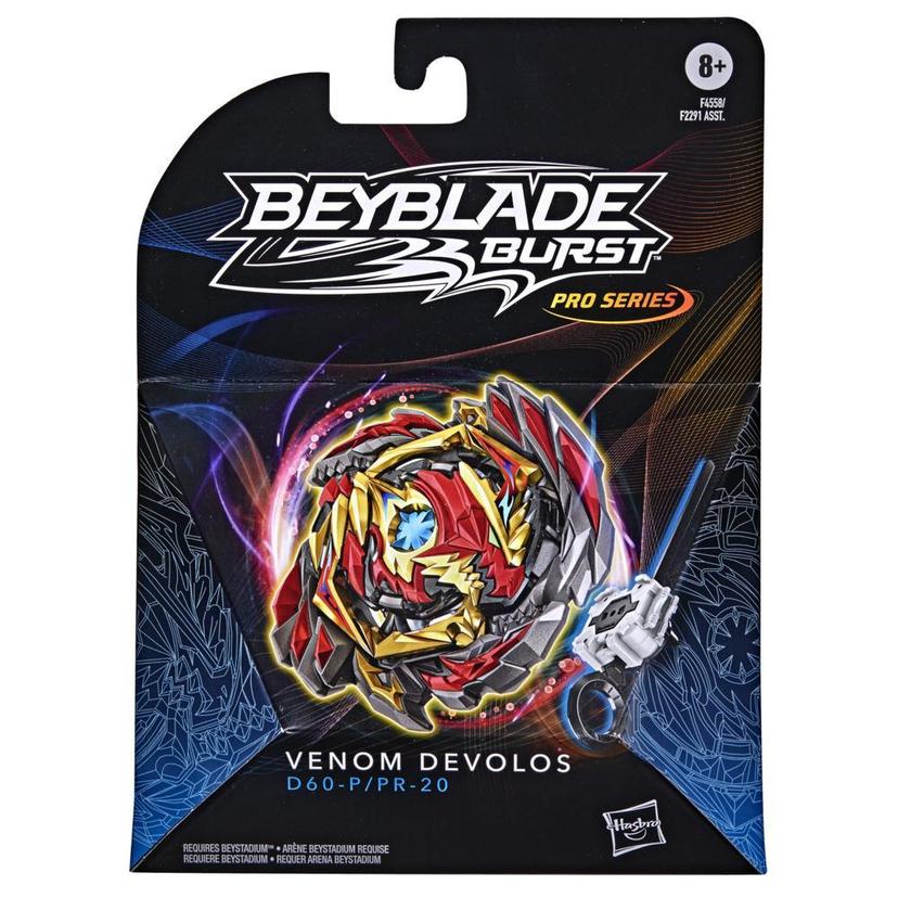 Beyblade Burst Pro Series Venom Devolos Spinning Top Starter -- Battling Game Top with Launcher Toy Beyblade