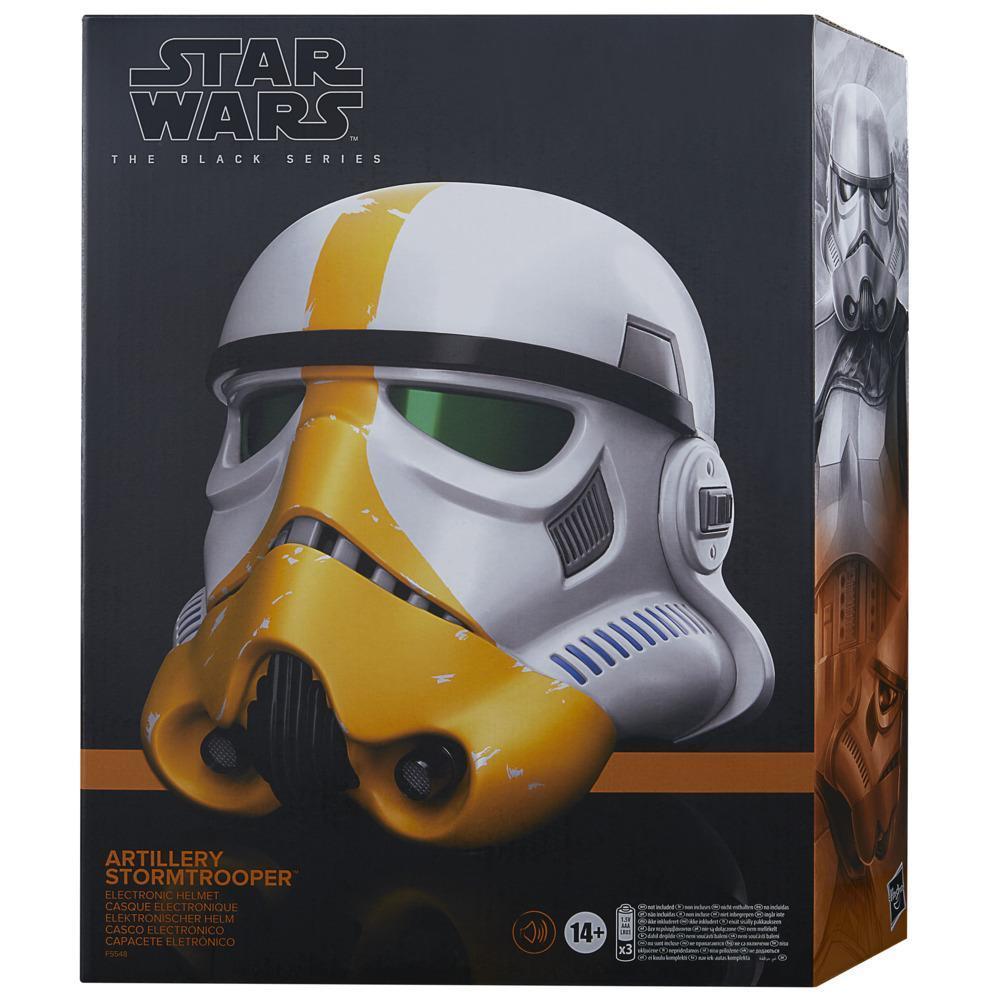 Star Wars The Black Series The Mandalorian Artillery Stormtrooper Premium Electronic Helmet Roleplay, Ages 14 and Up product thumbnail 1