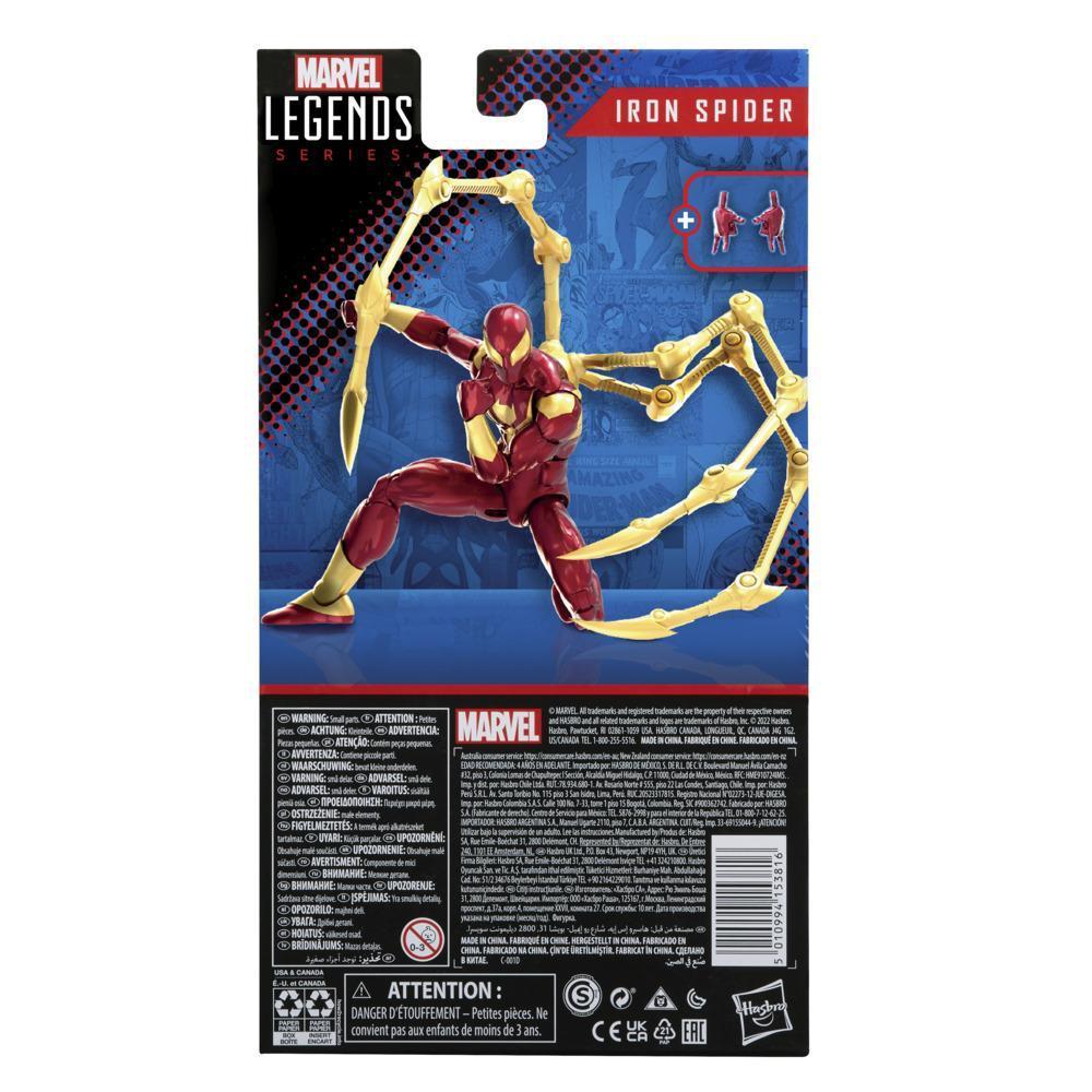 Marvel Legends Series Spider-Man 6-inch Iron Spider Action Figure Toy, Includes 2 Accessories product thumbnail 1